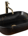 Umywalka nablatowa Rea Belinda Black Marble Mat
