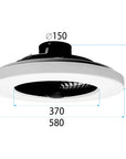 Lampa Z Wiatrakiem App1552-c Black  9