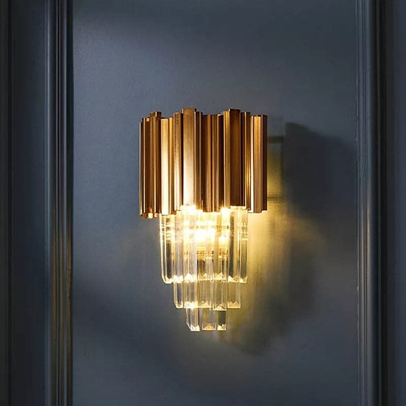 Lampa kryształowa kinkiet 312357 Złota