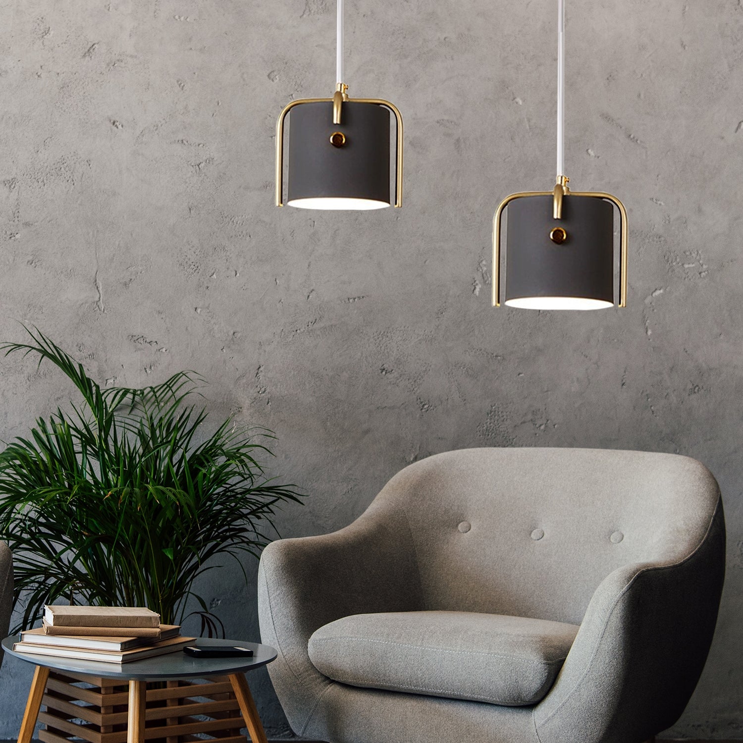 Lampa sufitowa APP934-1CP Elegent Czarna  5