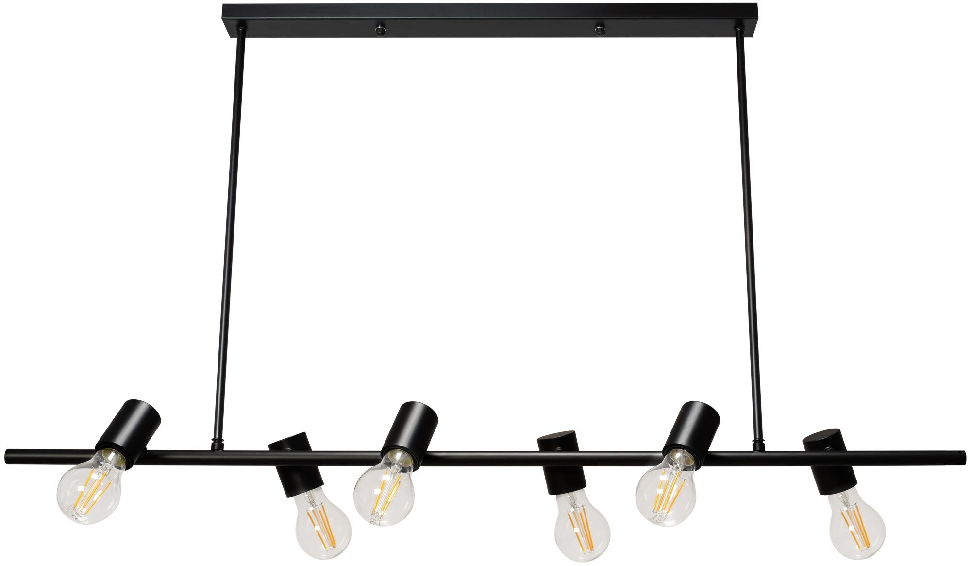 Lampa Sufitowa Metalowa Industrial APP480-6CP Czarna  2