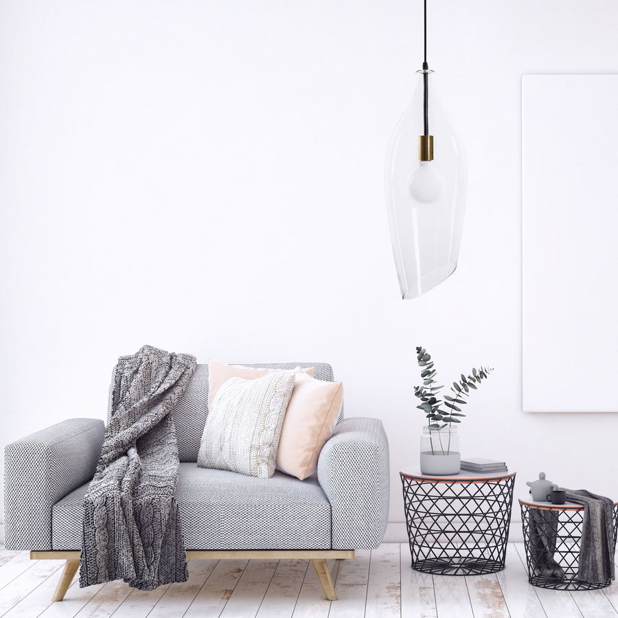 Lampa Sufitowa Szklana Modern APP892-1CP
