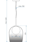 Lampa Wisząca APP1026-1CP  10
