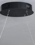 Lampa sufitowa nowoczesna LED + PILOT APP823-CP Czarna