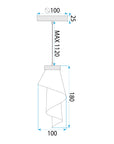 Lampa Sufitowa APP1765-1CP Różowe Złoto  7
