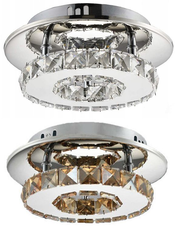 Lampa Sufitowa Kryształowa Plafon Glamour 8W APP407-C APP408-C