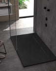 Brodzik prysznicowy Bazalt Long Black 80x100