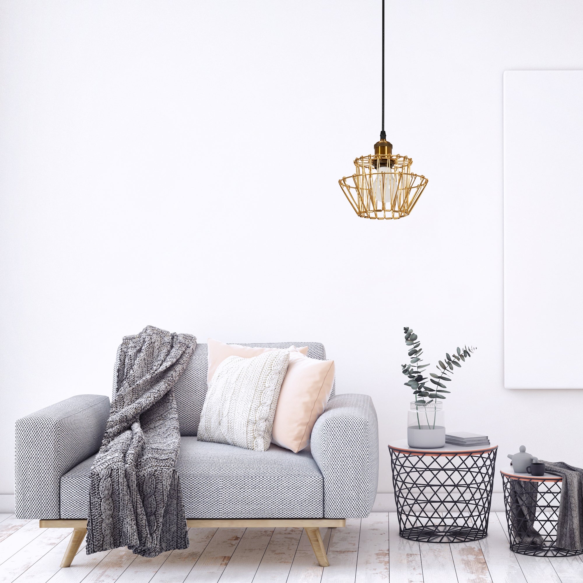 Lampa Sufitowa Wisząca APP942-1CP Set 36cm Złota  5