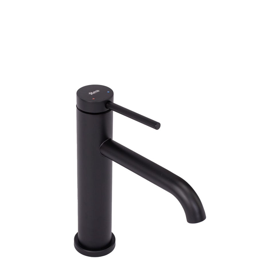 Bateria umywalkowa CLIF CZARNY MAT BLACK MAT NISKA