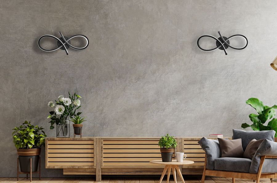 LAMPA ŚCIENNA KINKIET LED APP1050-W Czarna