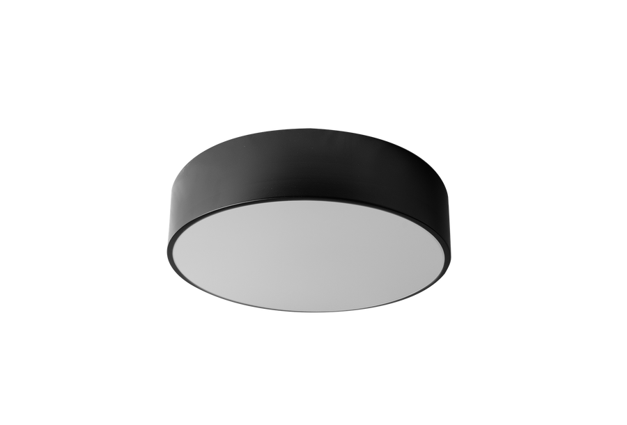 Lampa Plafon 30cm Okrągła Sufitowa app640-3c Czarna