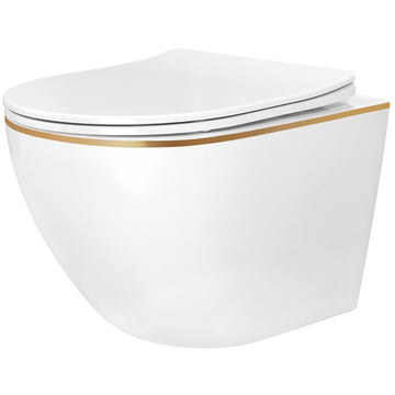 Misa Wc Podwieszana Rea Carlo Mini Tornado Nfq Gold Edge  1