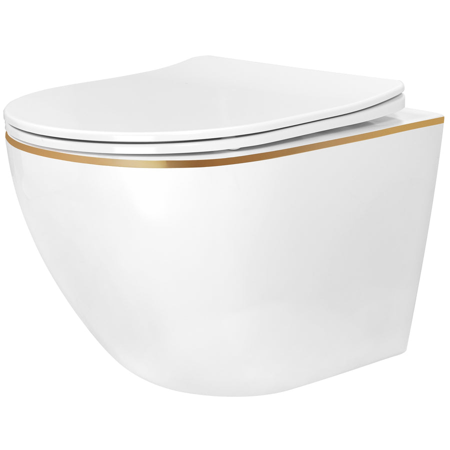 Misa Wc Podwieszana Rea Carlo Mini Tornado Nfq Gold Edge  1