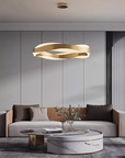 Lampa wisząca LED APP1802-CP Złota Szczotkowana + Pilot  3