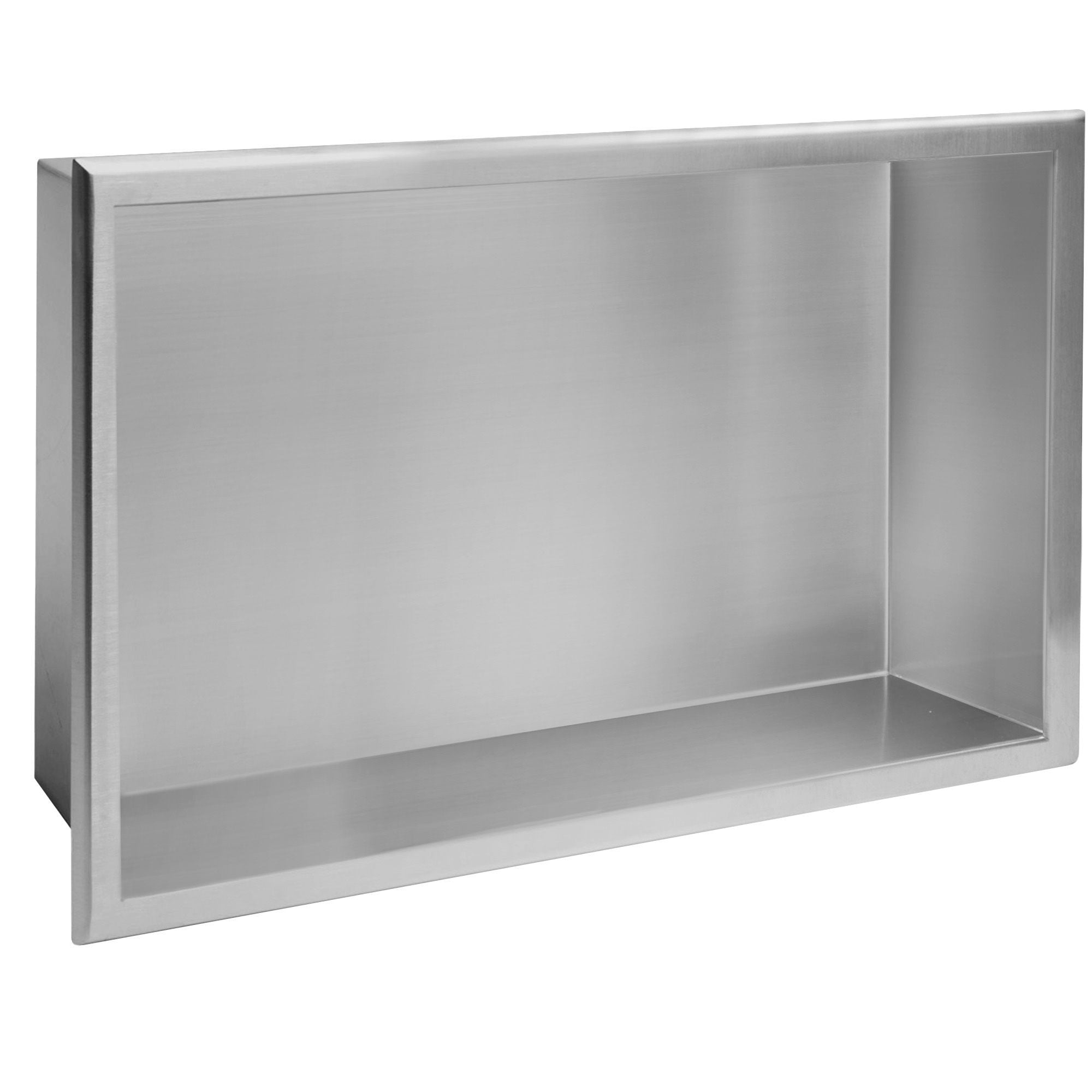 PÓŁKA WNĘKOWA ŁAZIENKOWA 30x45 stal szczotkowana