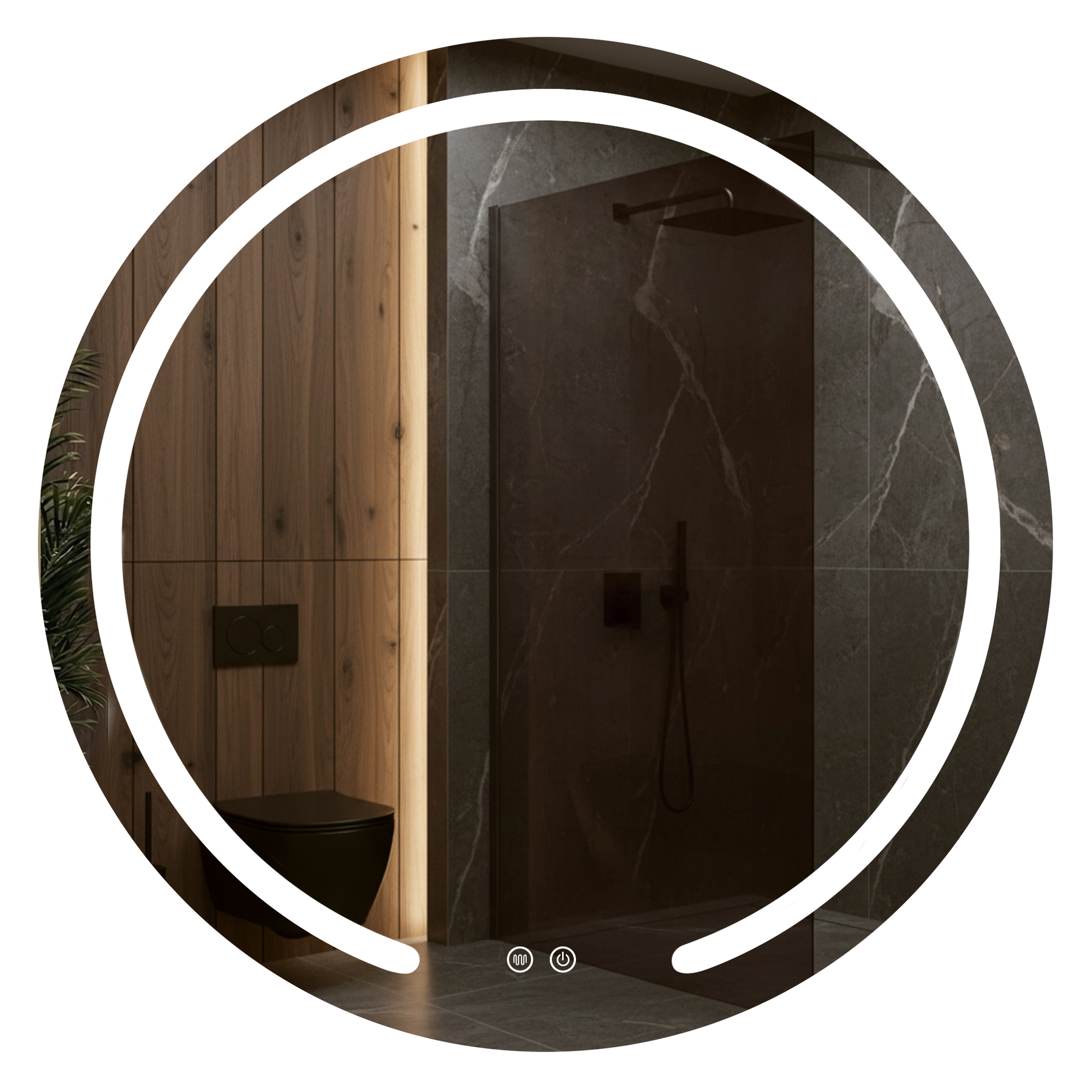 Lustro ścienne LED 90cm Modern  1