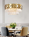 Lampa kryształowa wisząca APP1473-CP złota
