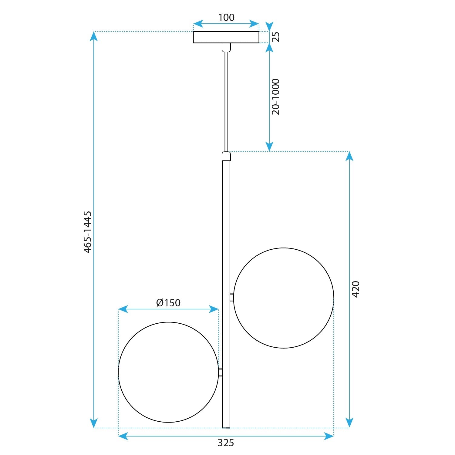 Lampa Sufitowa Wisząca Gold G118-2cp  6
