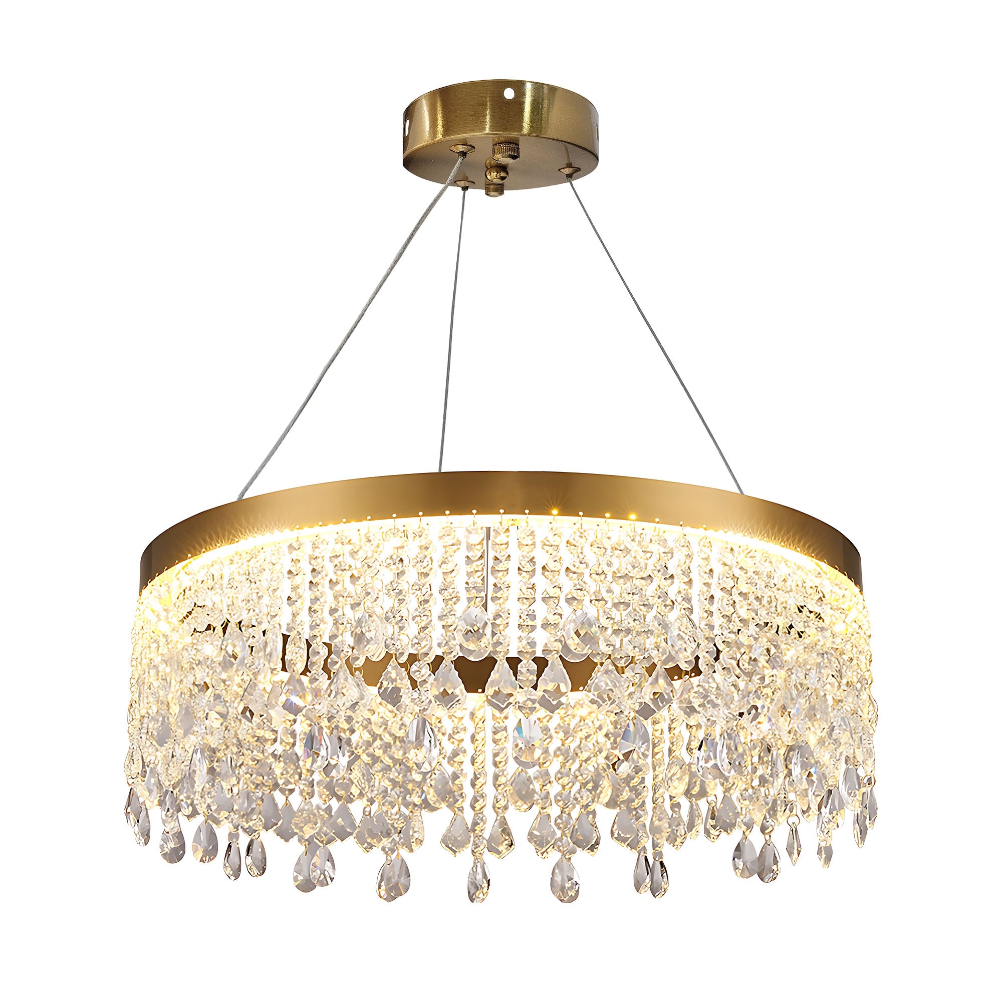 Lampa Sufitowa Wisząca Led APP1731-1CP Złota 60cm  1