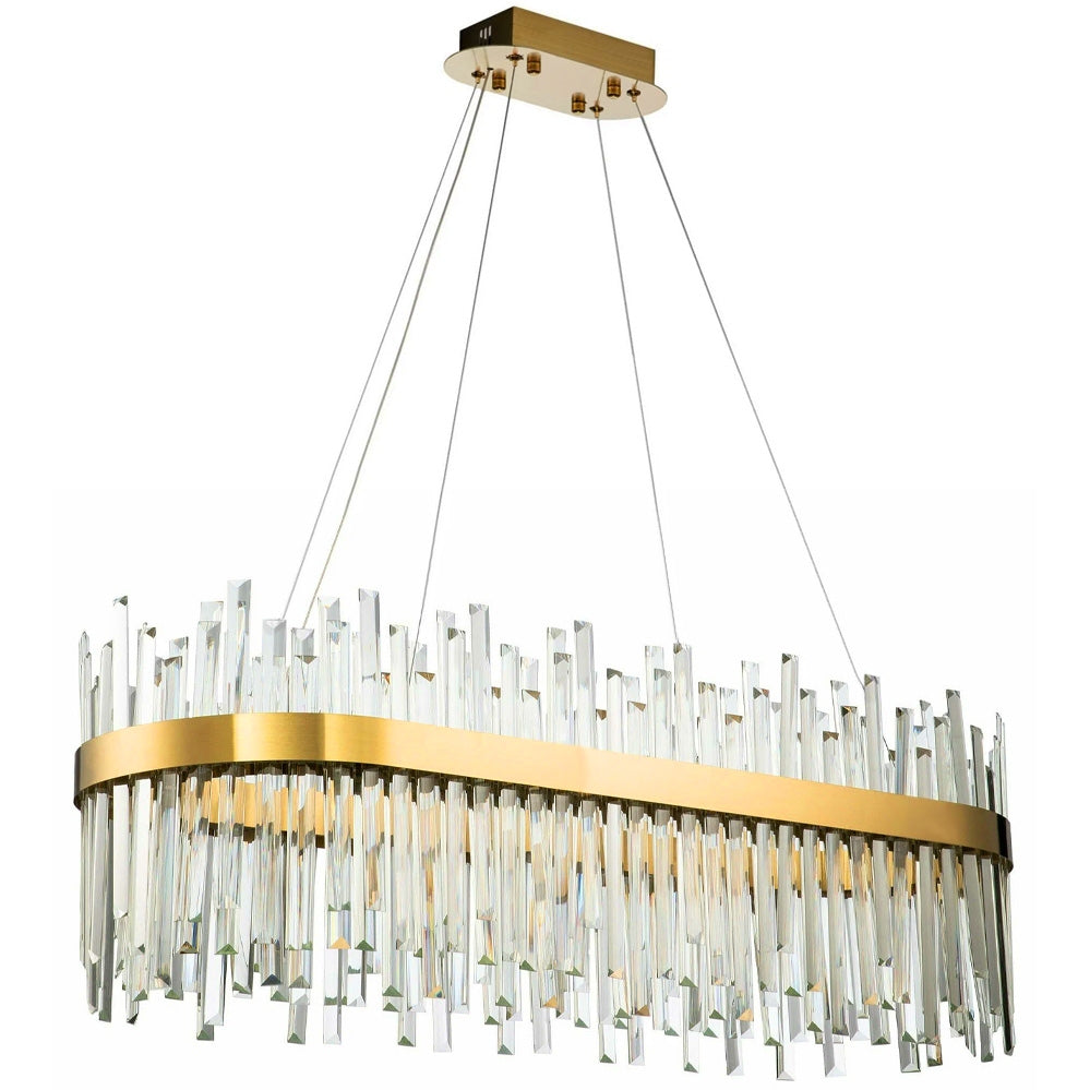 Lampa Sufitowa Kryształowa App1513-cp80 Złota  1