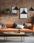 LAMPA SUFITOWA WISZĄCA PORTO APP017-3CP Czarna
