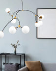 Lampa Wisząca Sufitowa Czarny Mat APP1673-8CP  8