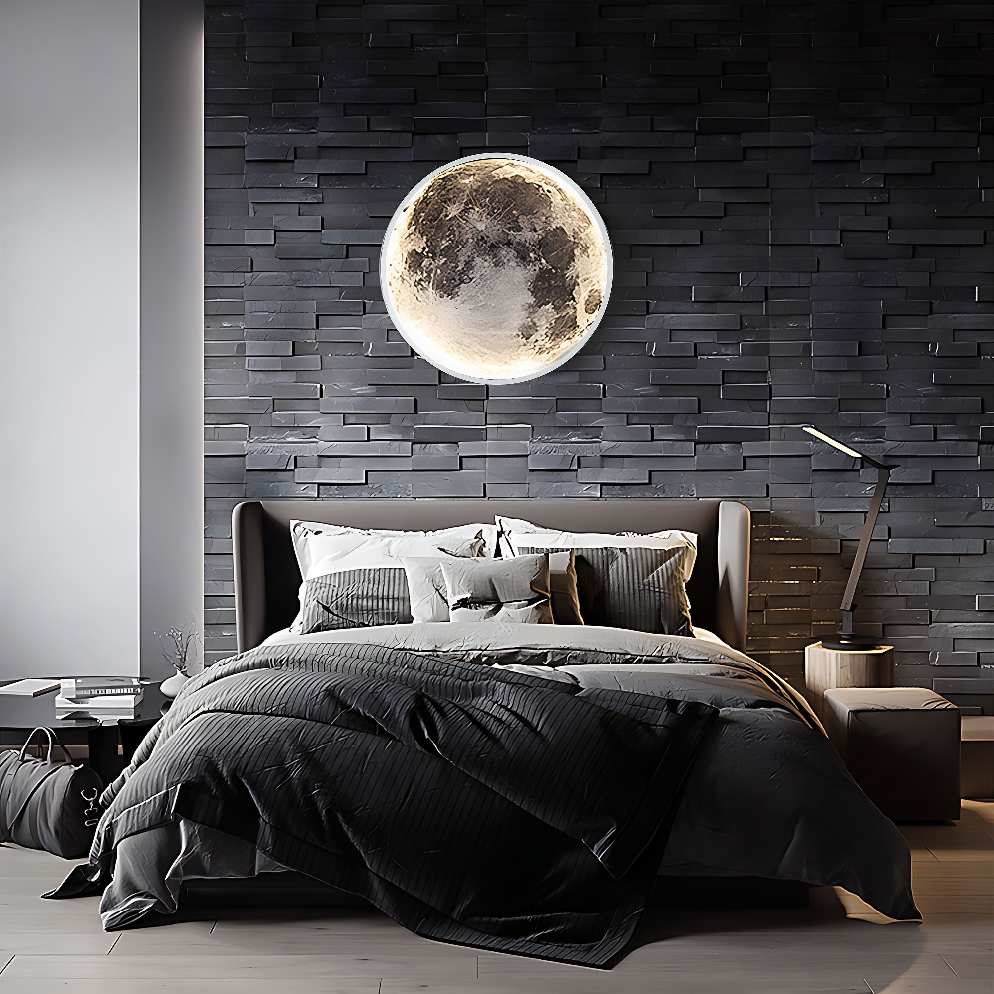 Lampa Sufitowa App1806-cw Moon Plafon Led Biała  6