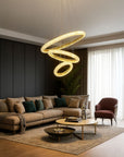 Lampa Sufitowa Wisząca Led Lhj042-cp3 Złota  4