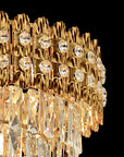 Lampa Wisząca z Kryształami G058-CP 60CM ZŁOTA  3