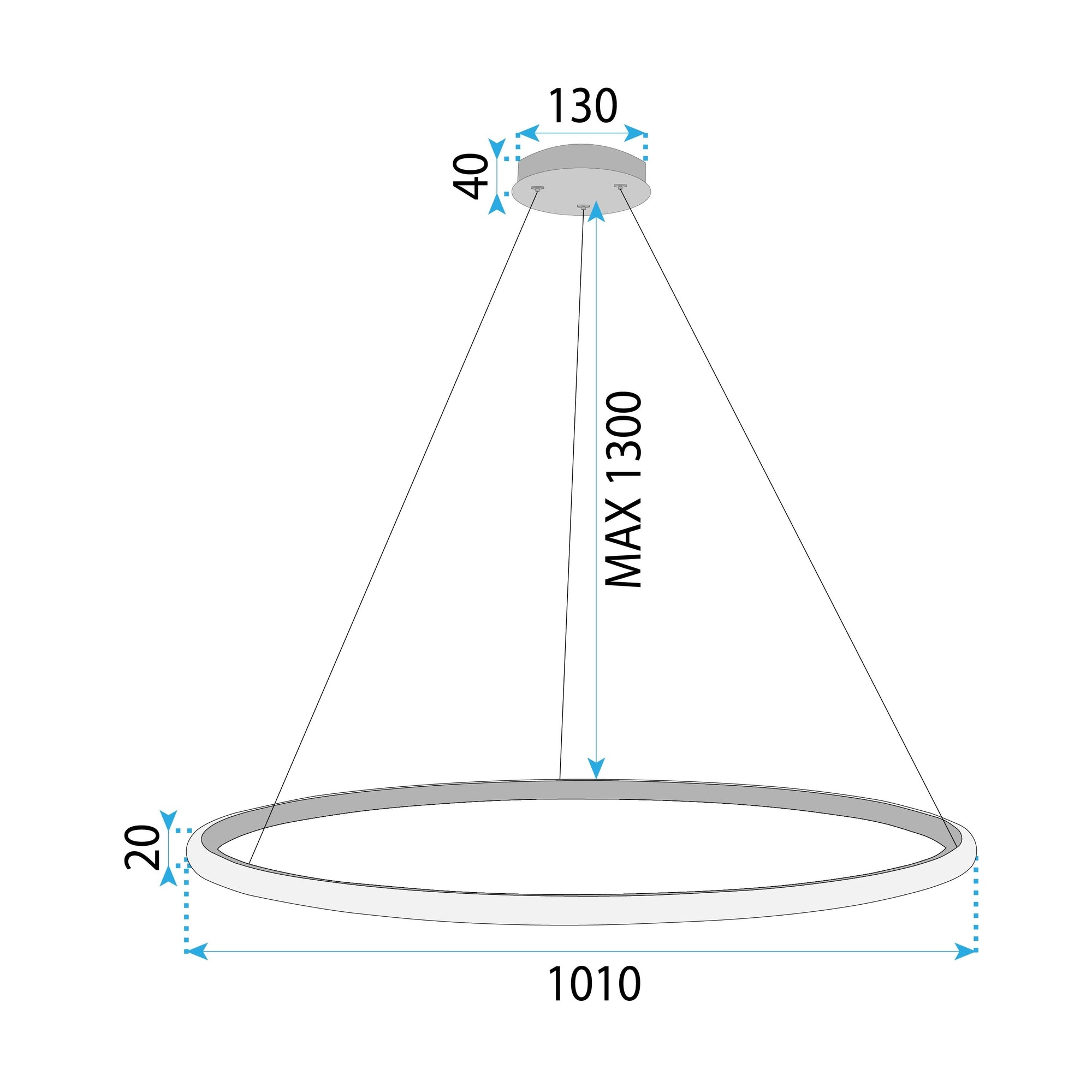 Lampa Wisząca Lhj003-cp 100 Cm Gold  5