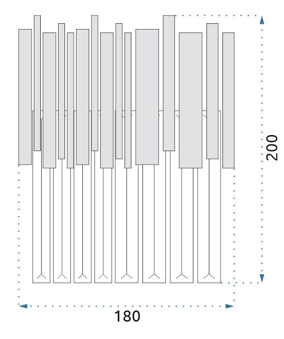Lampa kryształowa  kinkiet APP602-W Złota