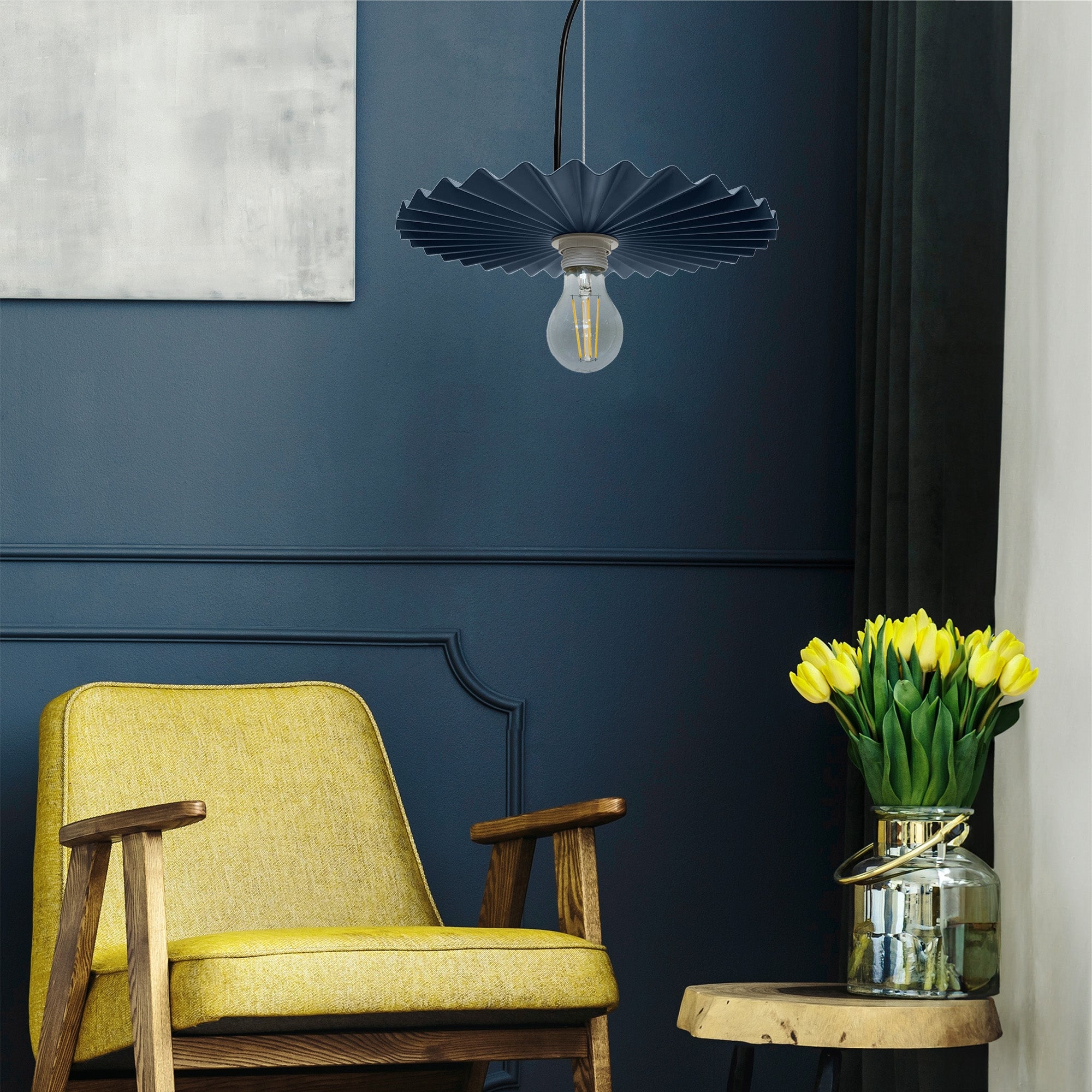 LAMPA SUFITOWA WISZĄCA APP1456-1CP Niebieski  6