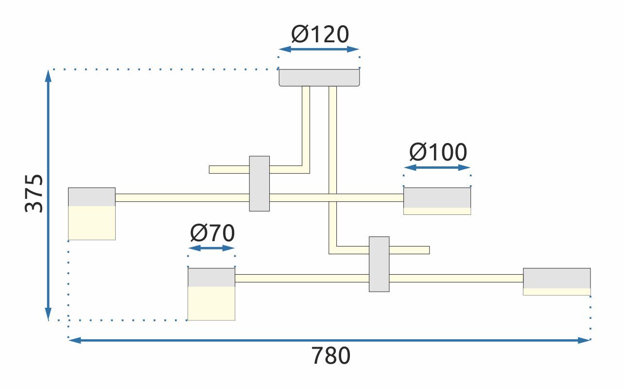 Lampa Wisząca LED APP1002-6C