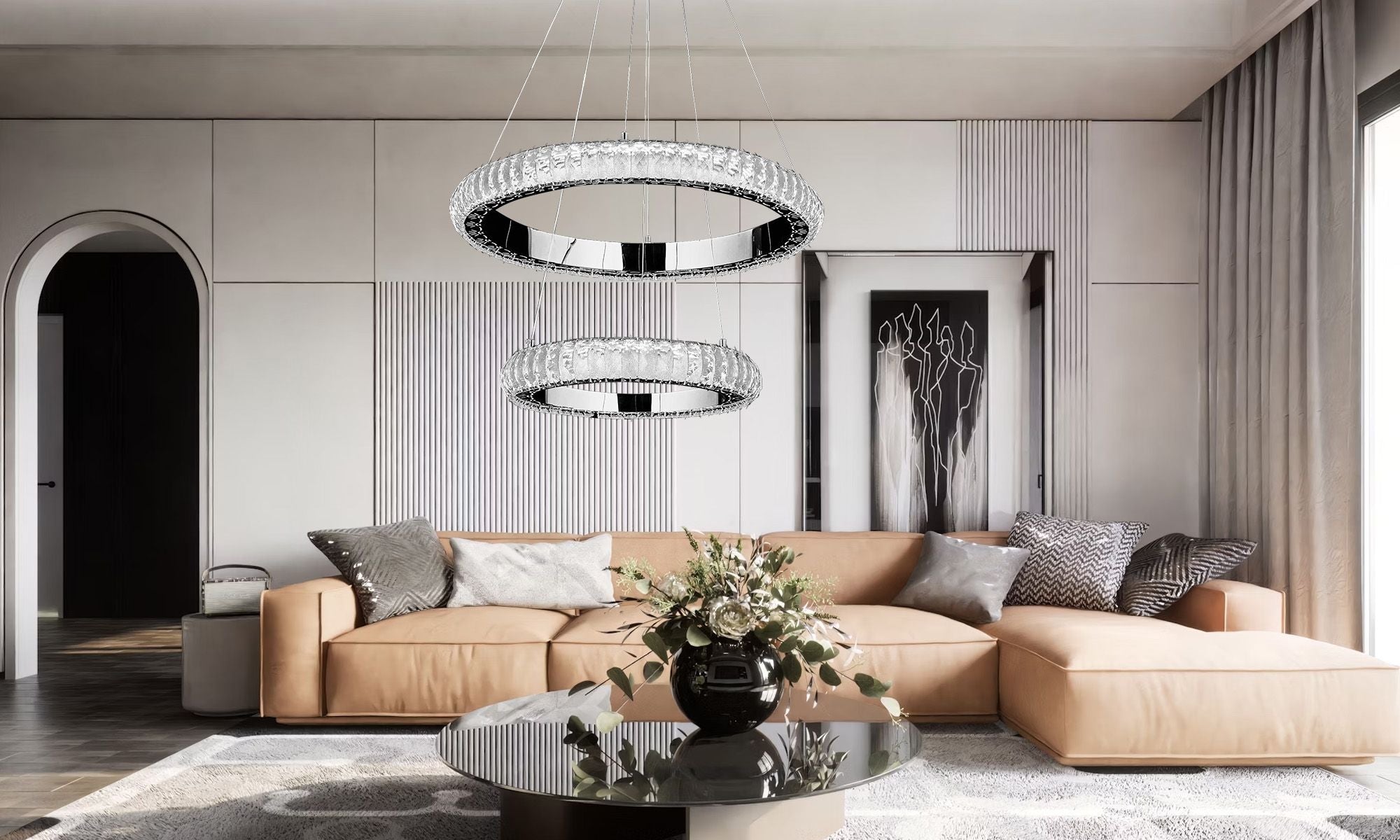 Lampa Wisząca Led G044-2cp Chrom  7
