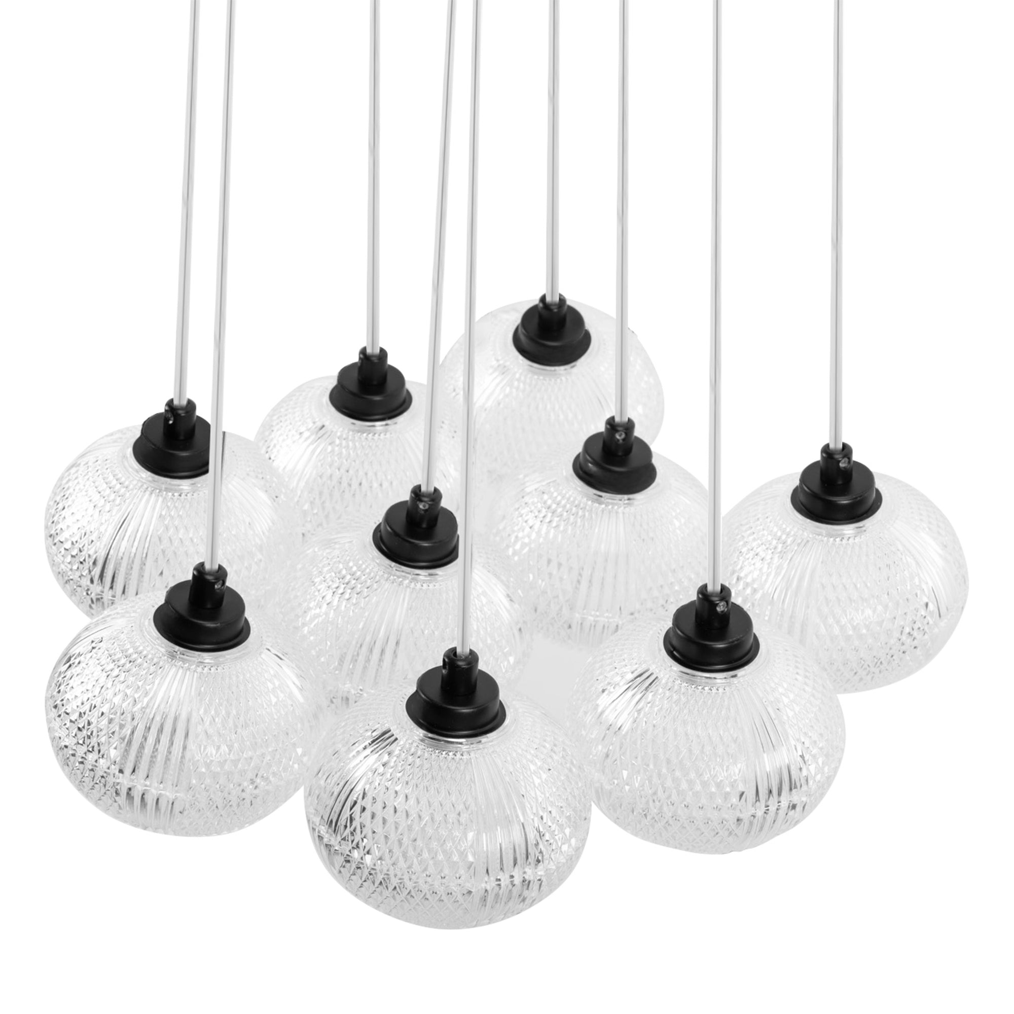 Lampa Sufitowa Ms022-9cp Czarna  4