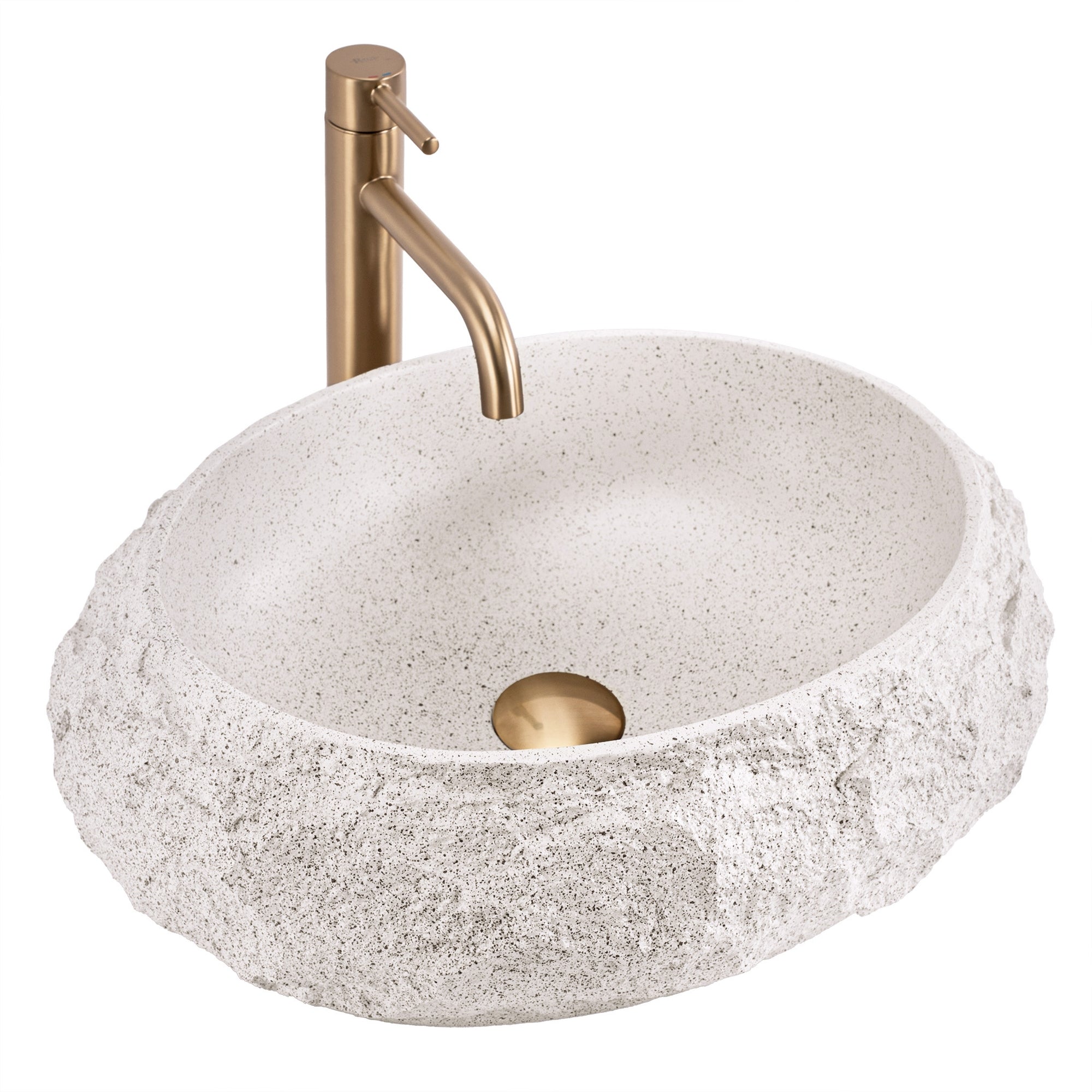 Umywalka nablatowa Rea Mika Beige  2