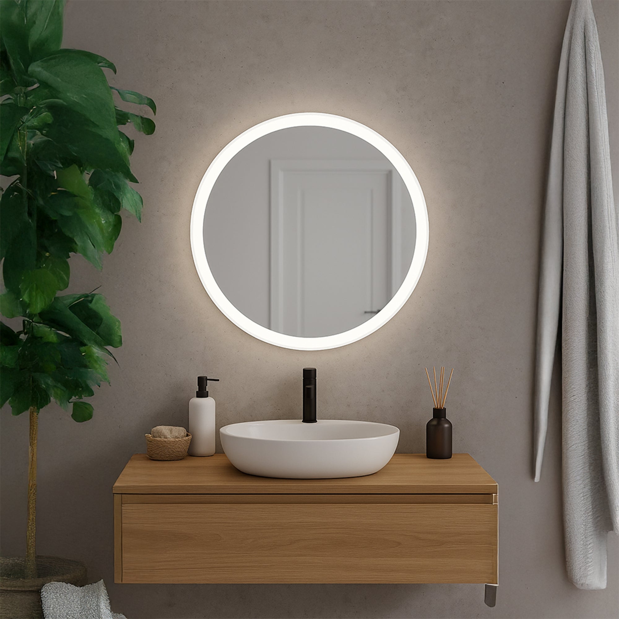 Lustro Ścienne Led 60cm Bl804  7