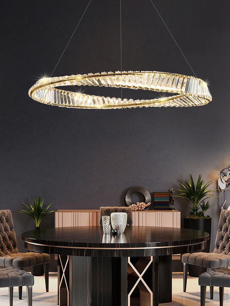 KRYSZTAŁOWA LAMPA SUFITOWA LED APP1064-1CP