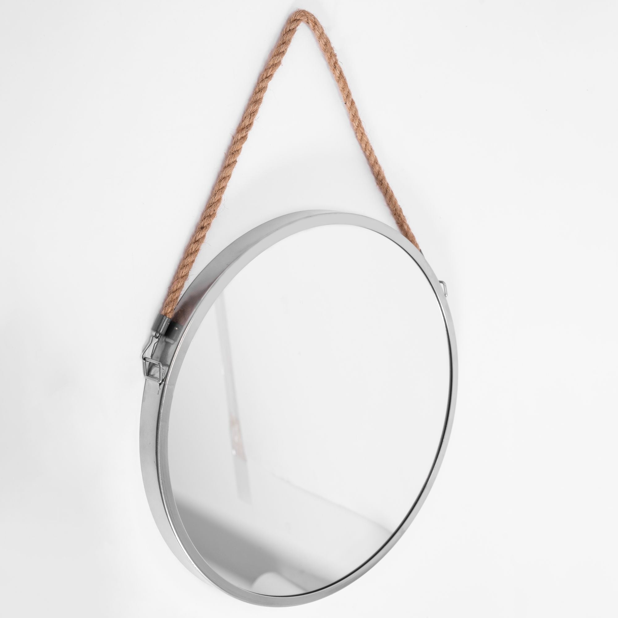 Lustro Na Linie Okrągłe Srebrne 40cm Klmh-0410s-1  7
