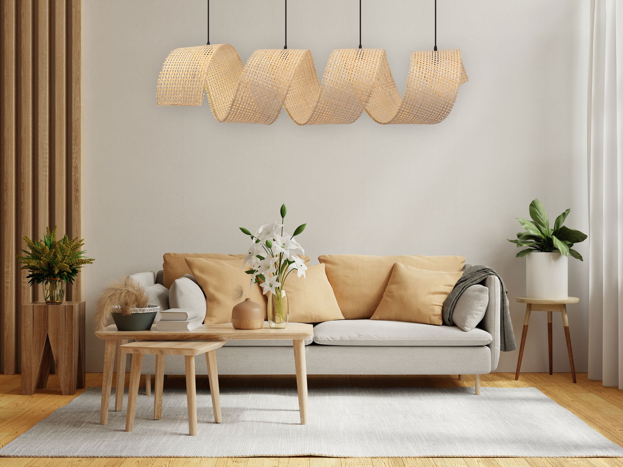 Lampa sufitowa wisząca boho APP1643-1CP  2