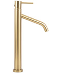 Bateria Umywalkowa REA LEVEL Szczotkowana Złota Wysoka Brush Gold