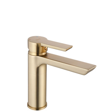 Bateria Umywalkowa REA ARGUS ZŁOTA SZCZOTKOWANA GOLD BRUSH Niska