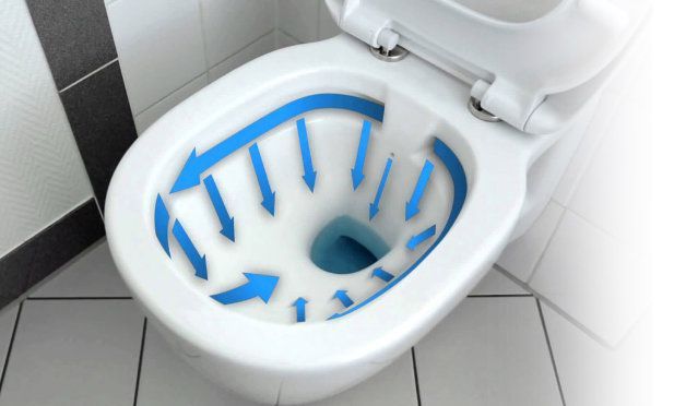 Zestaw Misa WC Carlo Mini Flat + Bidet Carlo Mini złoto biała