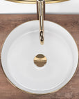 Umywalka nablatowa Rea Sami Brush Gold