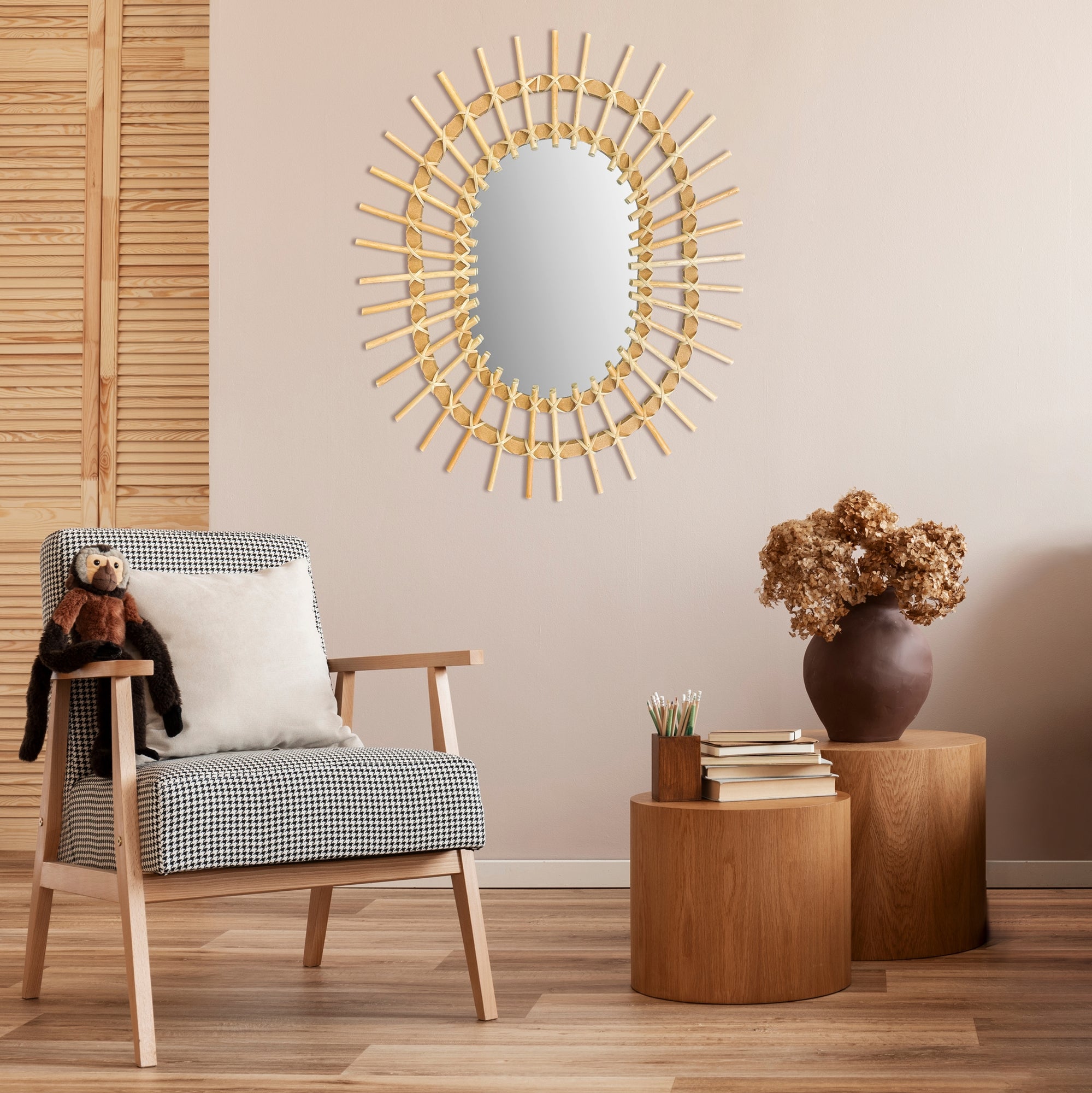 Lustro Ścienne Boho 57cm Qdj5749  4