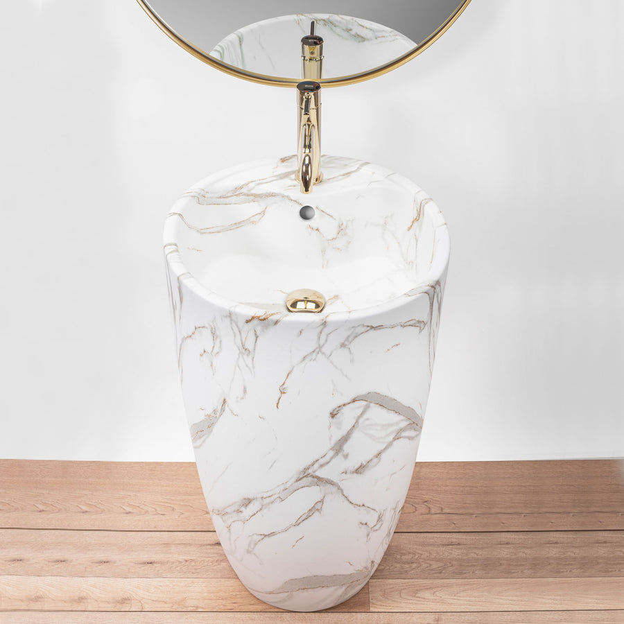 Umywalka Ceramiczna Wolnostojąca Anya Lava mat