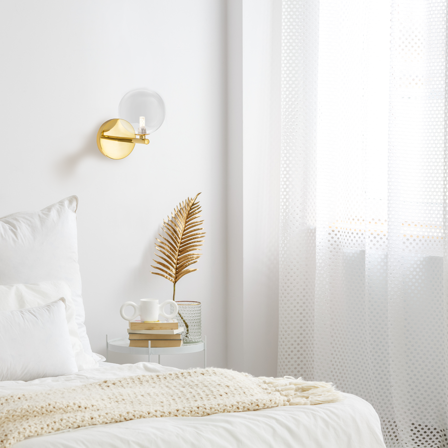 LAMPA ŚCIENNA KINKIET APP1161-1W  Złota