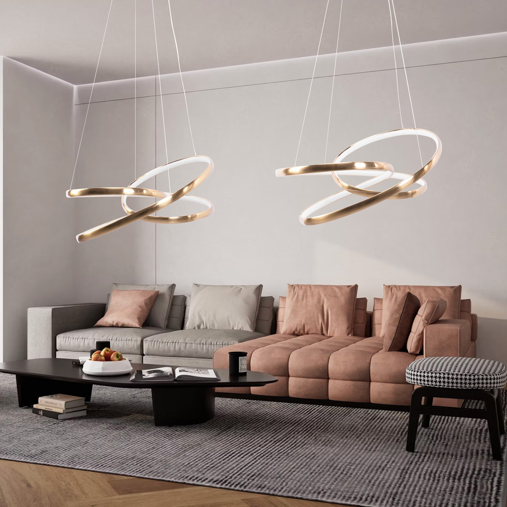 Lampa Wisząca Led G005-cp Złota  6