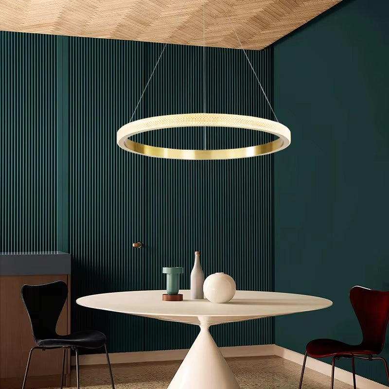 Lampa Sufitowa Wisząca Led App1510-cp Gold  2