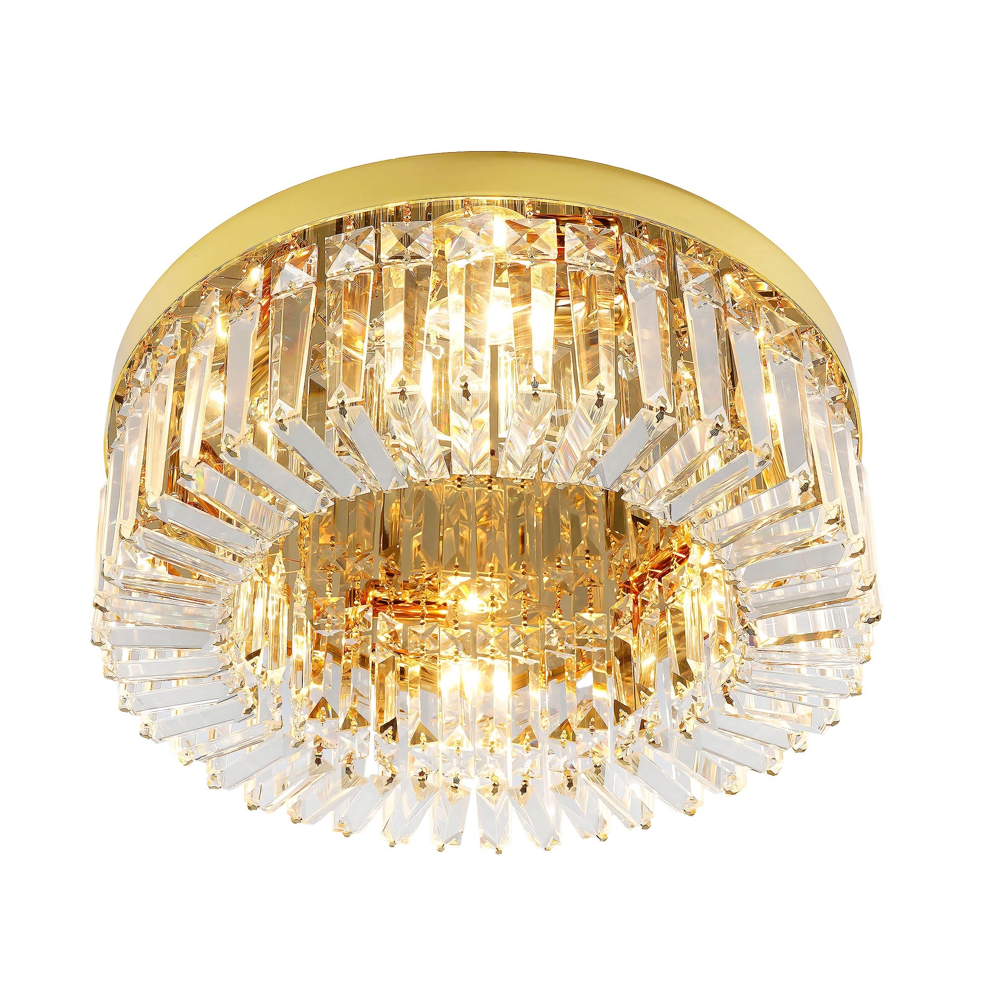 LAMPA KRYSZTAŁOWA PLAFON APP1728-6C 50 cm ZŁOTA  1